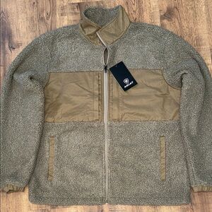 ARIAT Olive and Tan Sherpa Jacket